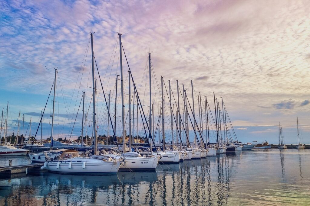 marina, yachts, boats