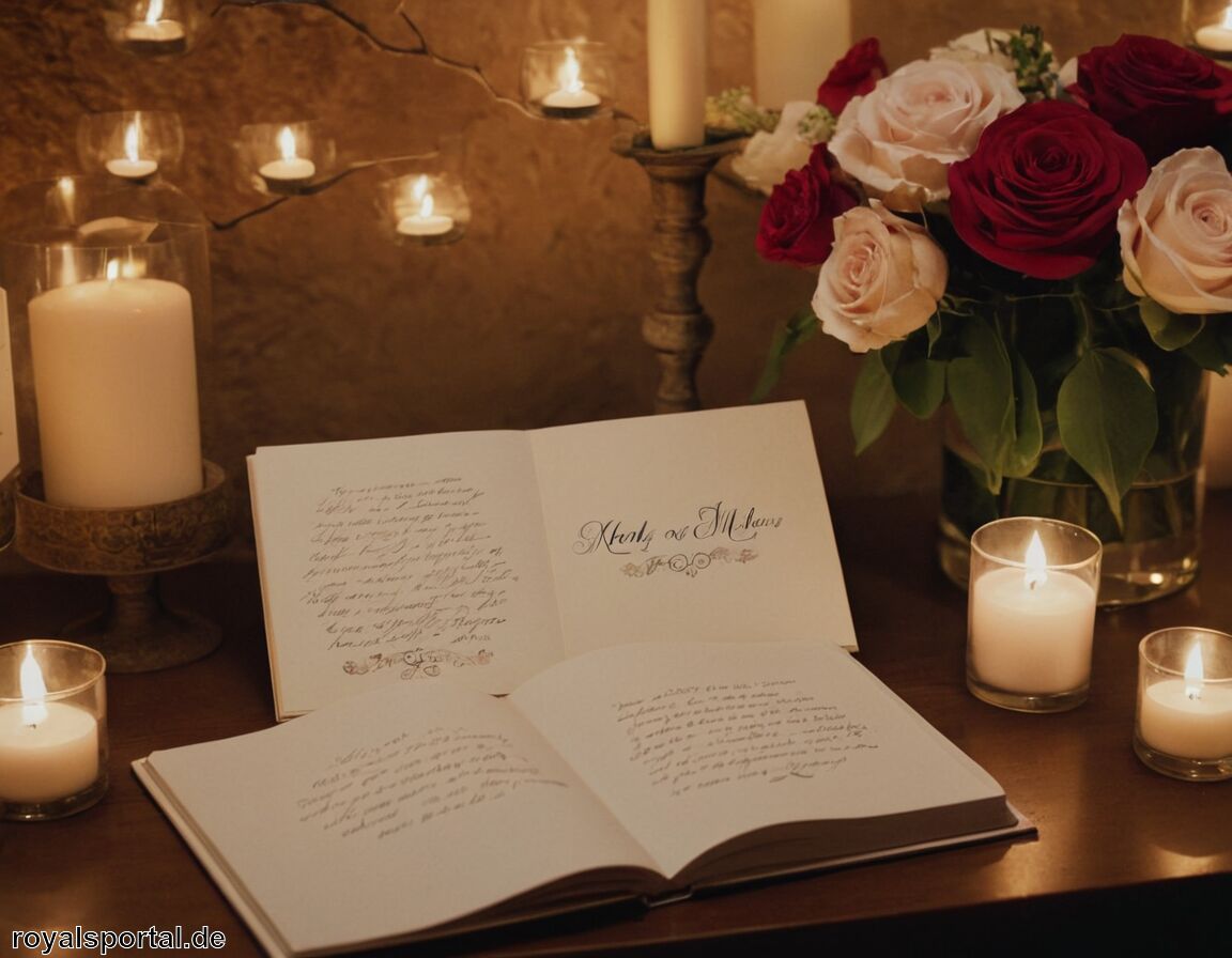 Schöne Liebeszitate für den Gästebucheintrag - Was können Eltern ins Gästebuch zur Hochzeit schreiben?